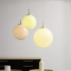 Candy ball pendel 20cm oliven