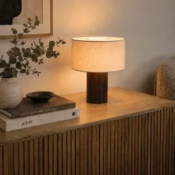 Challenge bordlampe 32cm brun