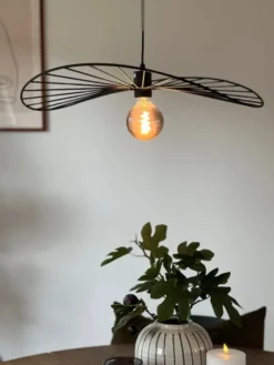 Chapeau taklampe 60cm sort