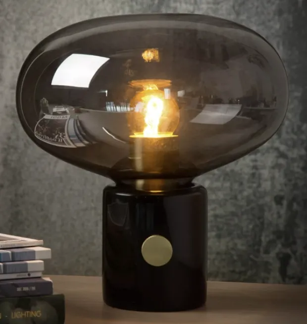 Charlize bordlampe 24cm marmor sort