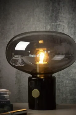 Charlize bordlampe 24cm marmor sort