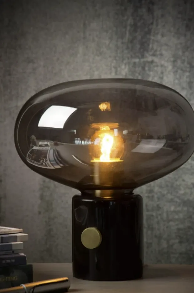 Charlize bordlampe 24cm marmor sort