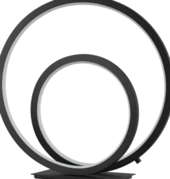 Circle Twin LED bordlampe 32cm sort