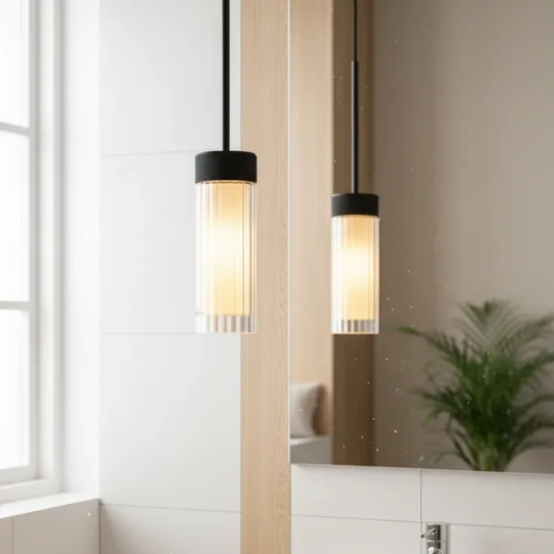 Clara LED pendel baderomslampe IP44 12cm klar