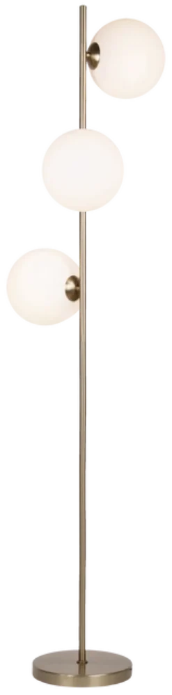 Cobe II gulvlampe 150cm messing/opal