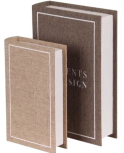 Coffee books design 2pk. brun