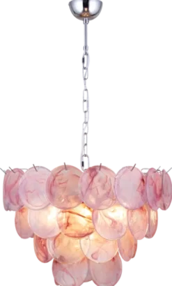Cora taklampe 50cm rosa
