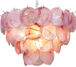 Cora taklampe 50cm rosa