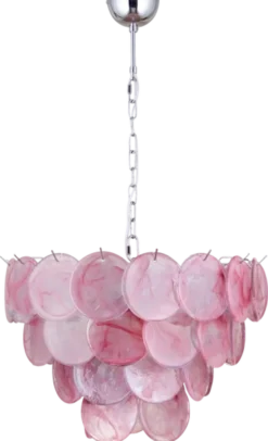 Cora taklampe 50cm rosa