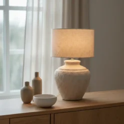 Cornelis bordlampe 47,5cm grå