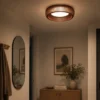 Daniella LED plafond taklampe 43cm valnøtt