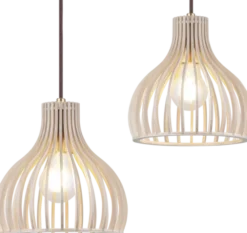 Daniella taklampe rondell 3lys 30cm natur