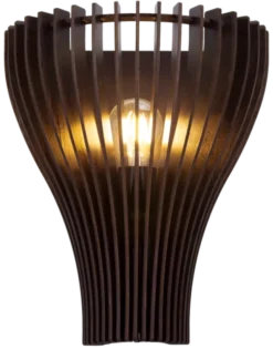 Daniella vegglampe 30cm valnøtt