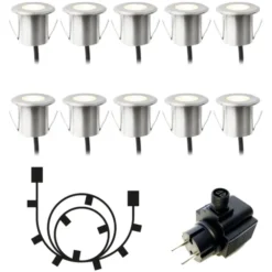 Dexter LED utelampe IP65 10pk. stål