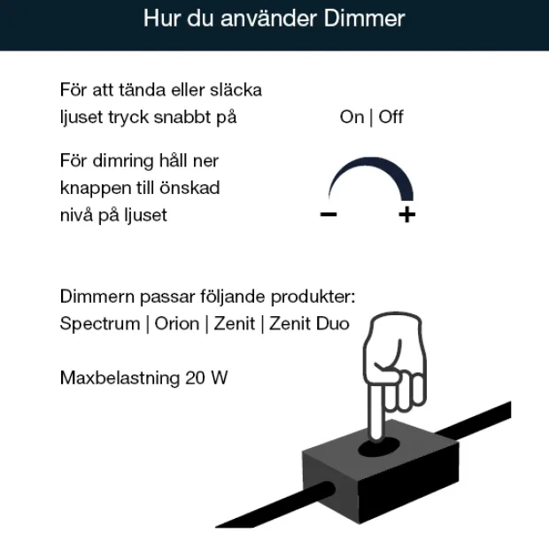 Dimmer til Plug & Play