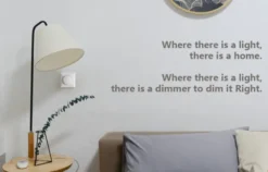 Dimmer 150W hvit