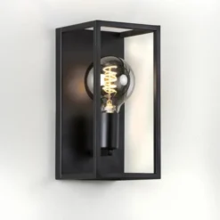 Dino vegglampe 28cm sort