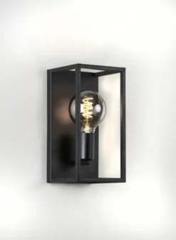 Dino vegglampe 28cm sort