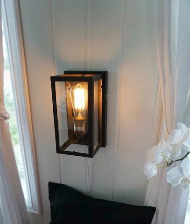 Dovre vegglampe 25cm sort