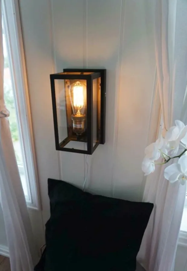 Dovre vegglampe 25cm sort