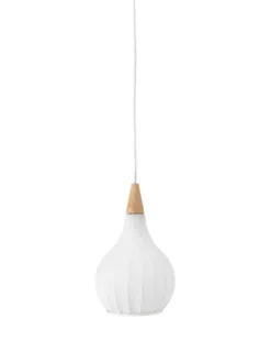 Drops pendel 17cm hvit