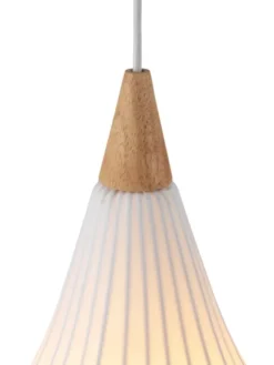 Drops pendel 17cm hvit