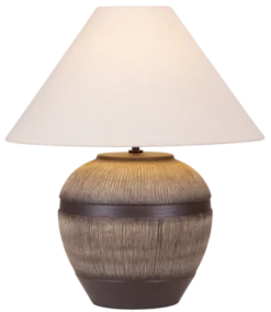 Eira bordlampe med skjerm 58cm brun/hvit