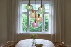 Elara taklampe rondell 5lys 40cm flerfarget