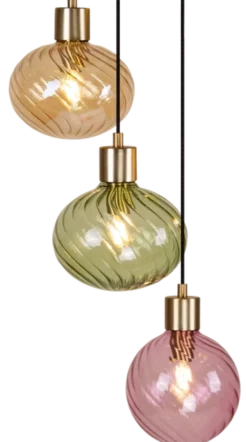 Elara taklampe rondell 5lys 40cm flerfarget