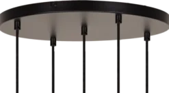 Elara taklampe rondell 5lys 40cm flerfarget