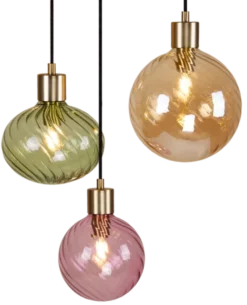 Elara taklampe rondell 5lys 40cm flerfarget