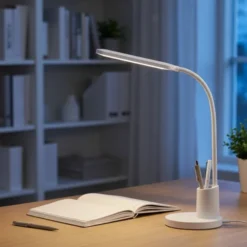 Elias LED oppladbar bordlampe 41cm hvit