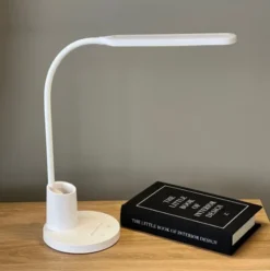 Elias LED oppladbar bordlampe 41cm hvit