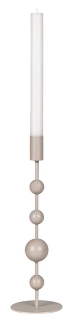 Elle lysestake 28,8cm beige