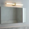 Eloise LED vegg baderomslampe IP44 62cm gull