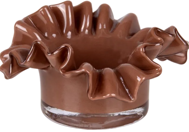 Erle lykt 13,5cm brun