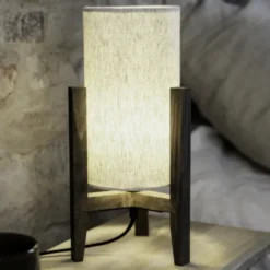 Eruca bordlampe 34cm brun