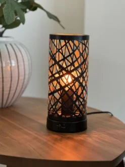 Esmeralda bordlampe 20cm sort