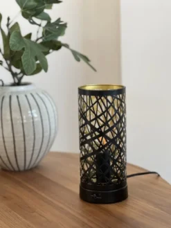 Esmeralda bordlampe 20cm sort