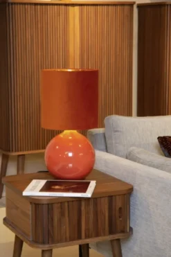 Esterad bordlampe 35cm oransje