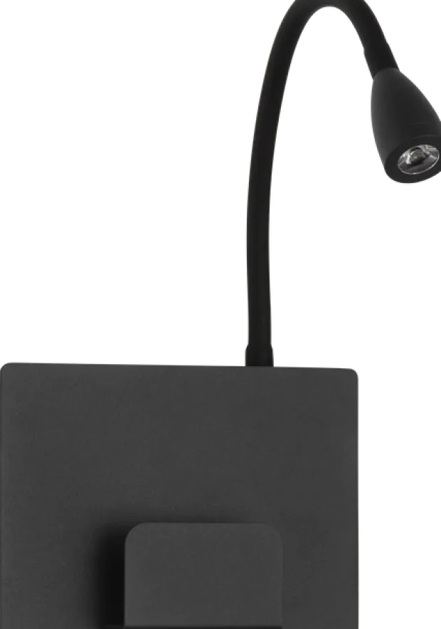 Farris LED leselampe vegg 35cm sort