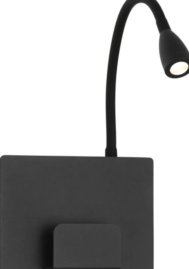 Farris LED leselampe vegg 35cm sort
