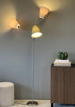 Felicia Trio gulvlampe uten skjermer 3lys 150cm stål