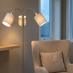 Felicia Trio gulvlampe uten skjermer 3lys 150cm stål