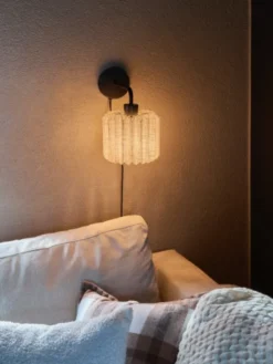 Fleur vegglampe 28,5cm sort