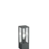 Garonne utelampe stolpe IP44 40cm grå