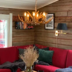 Gevir II taklampe 70cm brun
