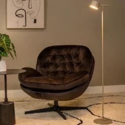 Gian LED leselampe gulv 130cm beige