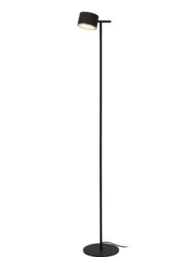 Gian LED leselampe gulv 130cm sort