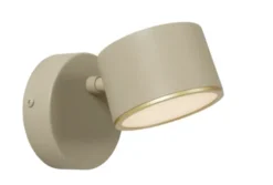Gian leselampe vegg 13cm beige